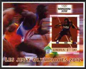 Liberia 2005 London Olympics (2012) imperf m/sheet unmoun...