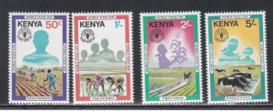 Kenya # 203-206, World Food Day,  Mint NH, 1/2 Cat.