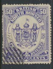 North Borneo  SG 46  Used  Violet please see scans & details