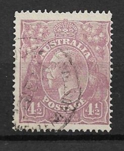 1924 Australia 35 4½p King George V used