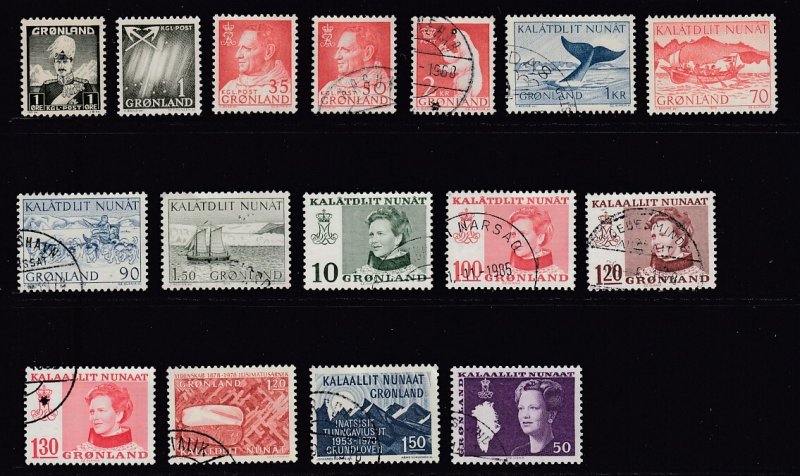 Greenland - #1 to 120 - Used - SCV $8.55 = 8 Cents Each