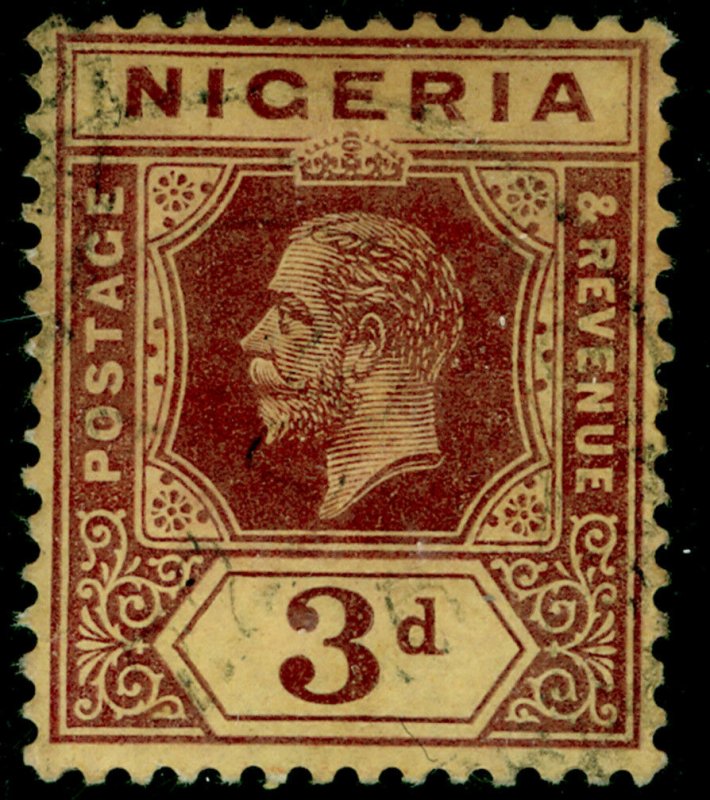 NIGERIA SG5, 3d purple/yellow, FINE used. Cat £12. 