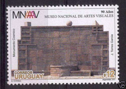 Museum of modern art sculpture by Torres Garcia URUGUAY Sc#1939 MNH STAMP cv$3.5