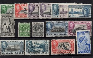 Falkland Islands KGV-KGVI mint & used collection WS36925