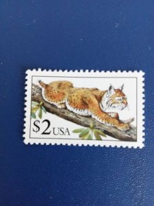 US# 2482, $2.00 Bobcat, MNH (1990)
