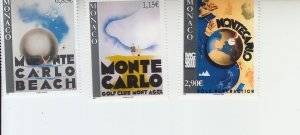 2008 Monaco Posters (3) (Scott 2483-85) MNH