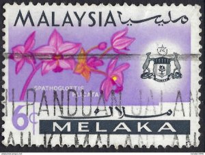 MALAYSIA MALACCA 1965 6c Multicoloured SG64 Used