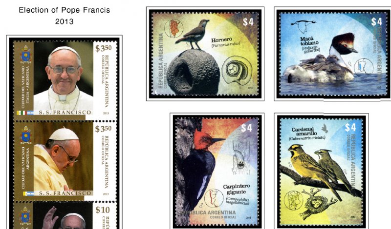 COLOR PRINTED ARGENTINA 2011-2020 STAMP ALBUM PAGES (81 illustrated pages)