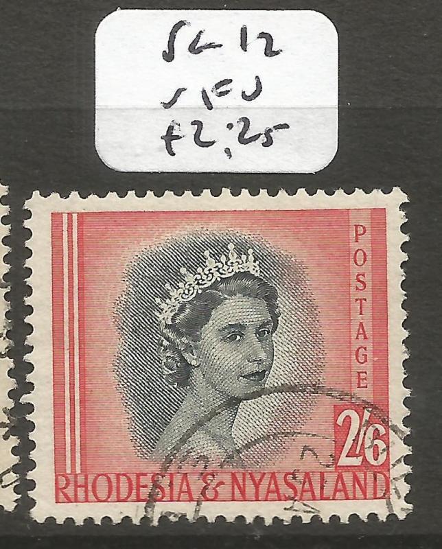 Rhodesia & Nyasaland SG 12 VFU (8cnc)