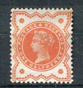 BRITAIN; 1880s early classic QV issue Mint hinged 1/2d. value