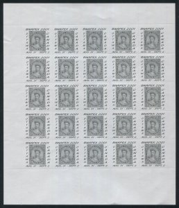 Canada Cinderella cc1450 2001 BNAPEX, TYPE 4a, Sheet of 25