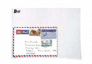 BAHAMAS Nassau POSTAL STATIONERY CUT-OUT Commercial Airmail Cover 1973 BP155