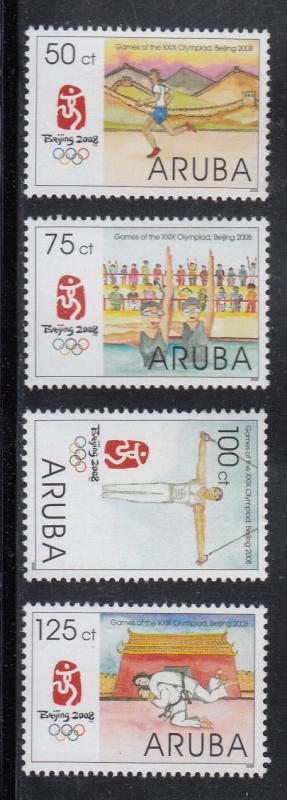 Aruba Scott #320-323 MNH