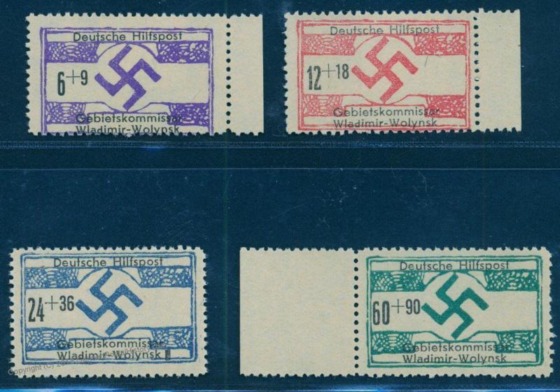 Germany WWII Occupied Ukraine Wladimir Wolynsk Mi12-15II Deutsche Hilfspos 86731