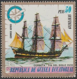 Equatorial Guinea 1975 Sc#75-172 50p Corvette 18th Century UNUSED-VG-OG-LH.