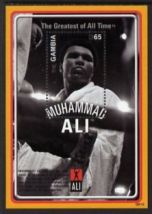 GAMBIA - 2008 - Muhammad Ali, in Robe - Perf Min Sheet - Mint Never Hinged