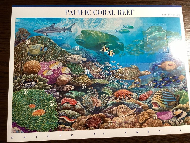 Scott # 3831-Pacific Coral Reef Sheet Of (10) 2004 37¢ Stamps MNH-US