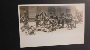 Mint Postcard Depicting Soldiers and Their Gear Early 1900s WWI WWII