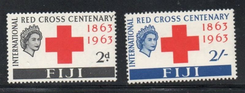 Fiji Sc 203-204 1963 Red Cross stamp set mint NH