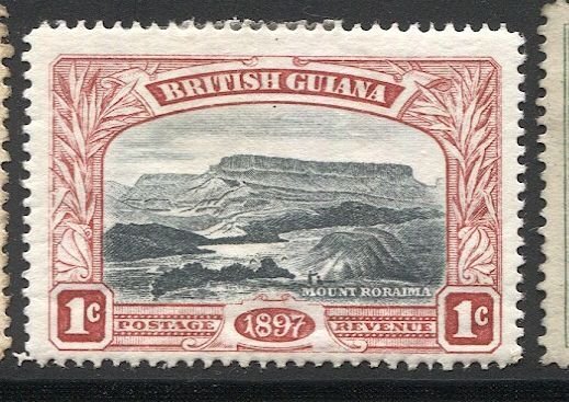 BRITISH GUIANA  1898 Sc 152  MH F-VF, 1c  Mt Roraima