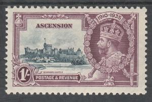 ASCENSION 1935 KGV SILVER JUBILEE 1/- MNH **