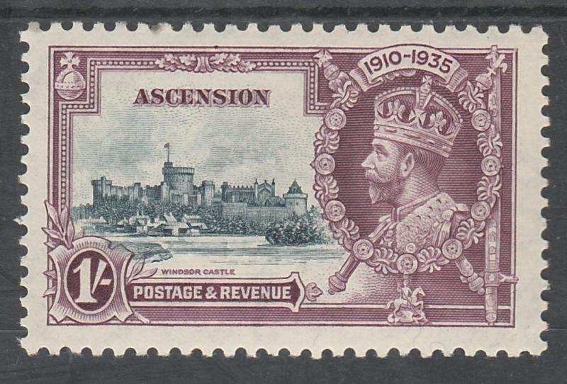 ASCENSION 1935 KGV SILVER JUBILEE 1/- MNH **