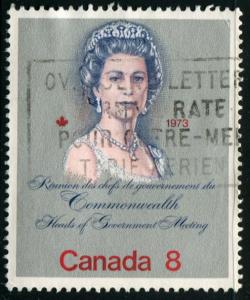 Canada 620 8c Queen Elizabeth II Visit, used cv $0.20