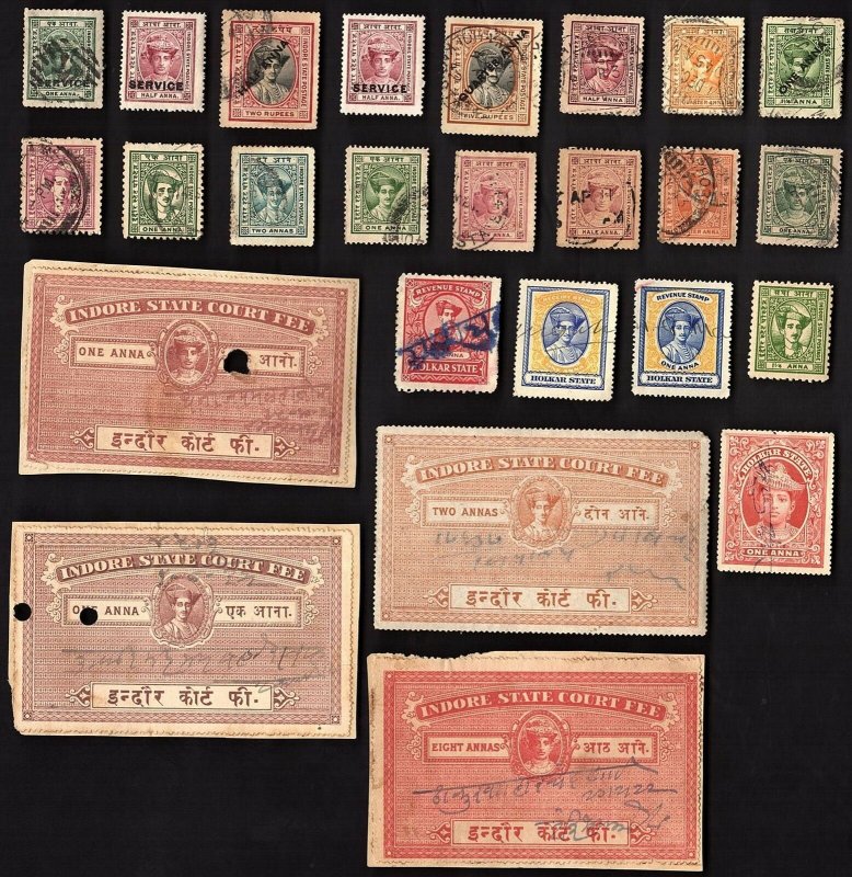 25 INDORE (INDIAN STATE) Stamps