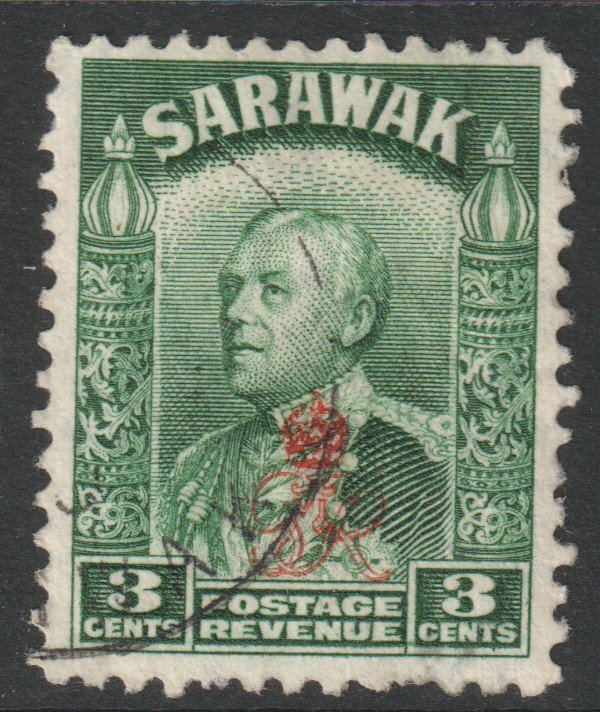 Sarawak Scott 161 - SG152, 1947 GviR Crown Colony 3c used
