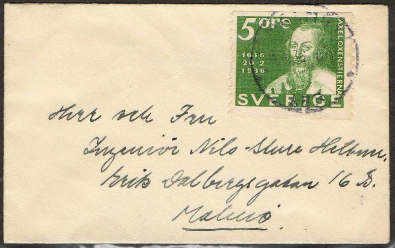 Sweden  Scott  251  On cover