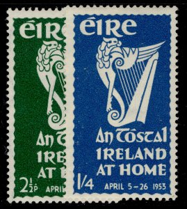 IRELAND GVI SG154-155, 1953 an tostal set, LH MINT. Cat £22.