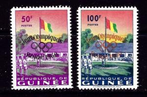 Guinea 188-89 NH 1959 Olympic Overprints