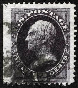 US Sc 162 Blackish Violet 12¢ Cork Cancel VF *MP Lots