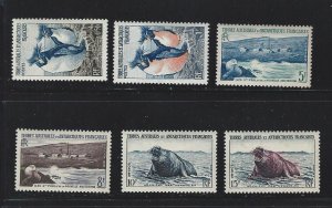 FRENCH SOUTHERN AND ANTARCTIC TERRITORY mh  see scan Scott Cat # 2-7