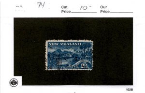 New Zealand, Postage Stamp, #74 Used, 1898 Lake Wakatipu (AF)