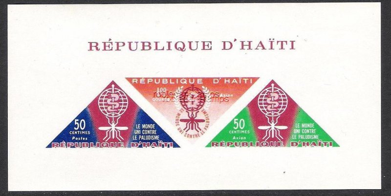 HAITI C190a MNH SS MALARIA INSECTS IMPERF. [D2]