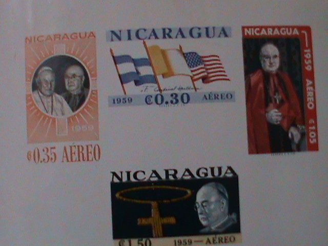 ​NICARAGUA-1959-SC#C430-6-POPE JOHN XXIII & CARDINAL SPELLMAN VISIT TO MANAGUA
