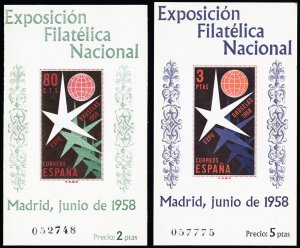 Spain Stamps # 877A-78A MNH XF Scott Value $50.00