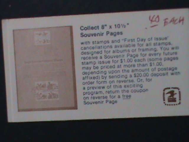 ​UNTIED STATES-1985 SC# 2121a SEA SHELLS USA-RARE BOOKLET MNH VERY FINE 10 STAMP