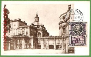 32287 - VATICAN - MAXIMUM CARD - 1954 - Architecture-