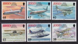 Jersey 1063-1068 Airplanes MNH VF