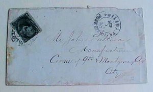 US  #73 PHILADELPHIA P.O 1867