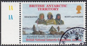 British Antarctic Territory 2001 used Sc #305 70p Shackleton, Scott 1901-04 E...