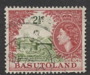 Basutoland - Scott 88 - Basuto Household Issue -1964- Used - Single 2.1/2c Stamp