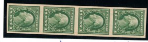 USA #383v Extra Fine Never Hinged Strip Of Four