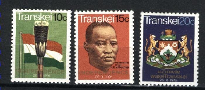 South Africa-Tanskei 2-4   Mint NH VF 1976 PD