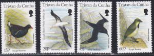 Tristan da Cunha # 584-587, Gough Island Birds, NH, 1/2 Cat.