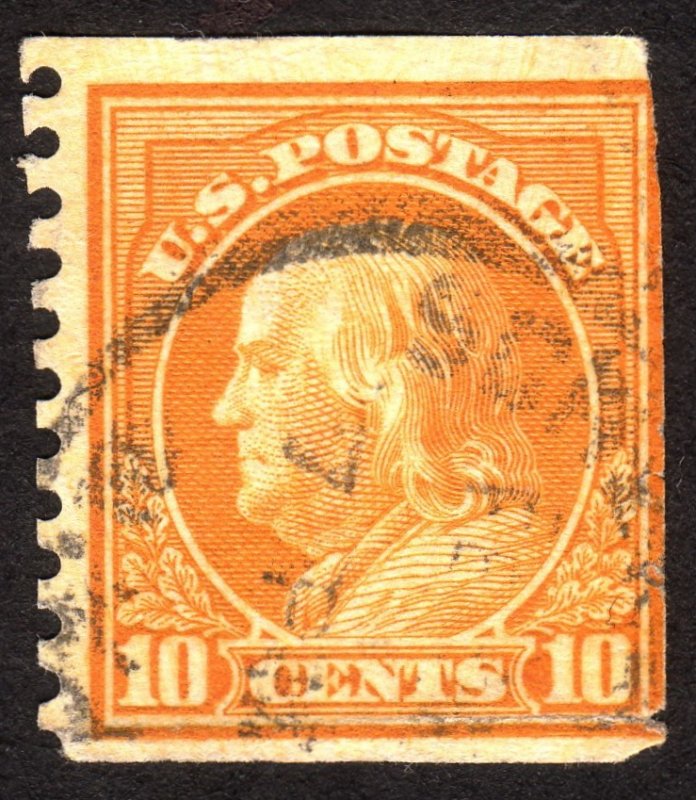 1922, US 10c, Franklin, Used, Sc 497