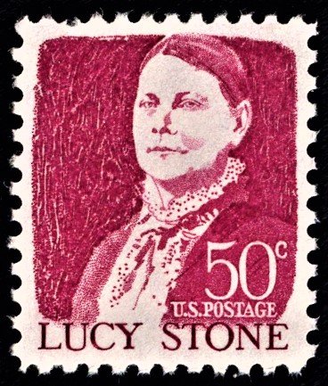 US 1293a MNH VF 50 Cent Lucy Stone Mottled Tagging