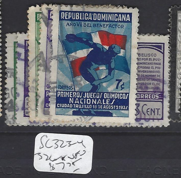 DOMINICAN REPUBLIC (P1010B)  SC323-4 , 326-8        VFU